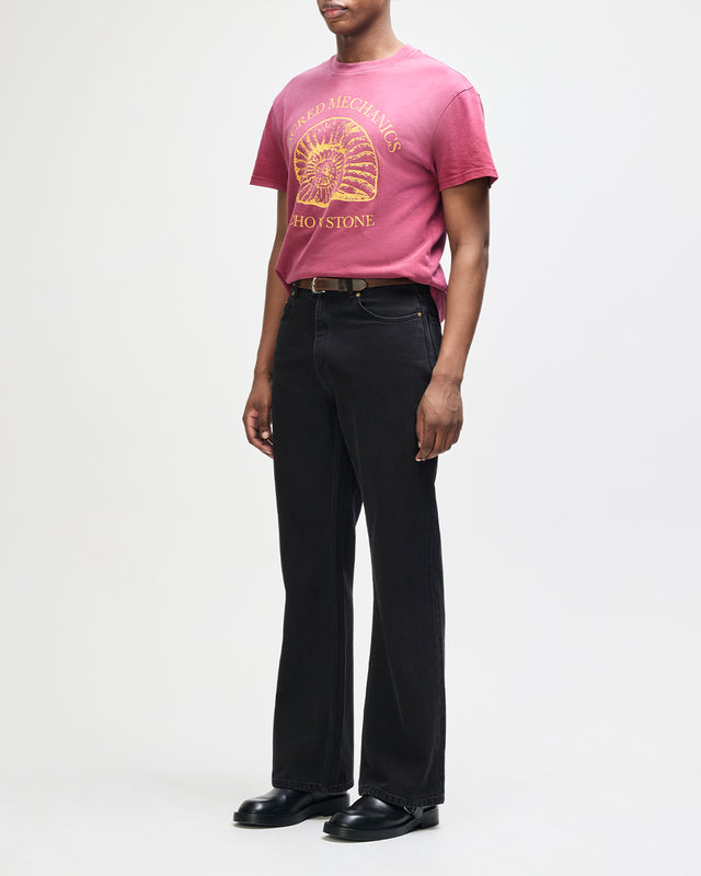 Curve Line Bootcut Jean - Washed Black