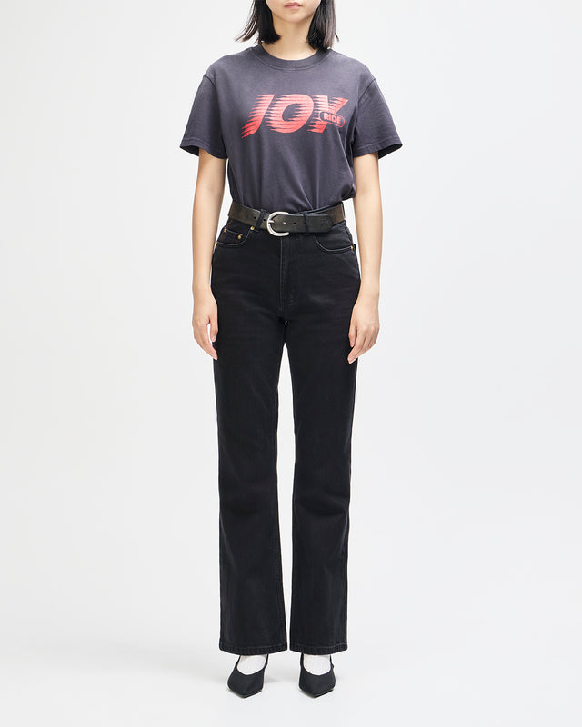 Curve Line Bootcut Jean - Washed Black