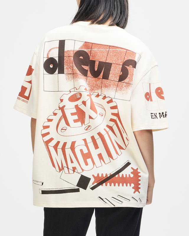 Merz Oversized Tee - Dirty White