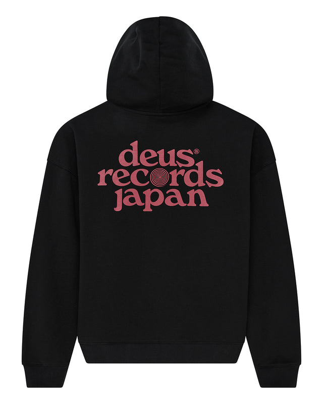 Strata Zip Hoodie - Black
