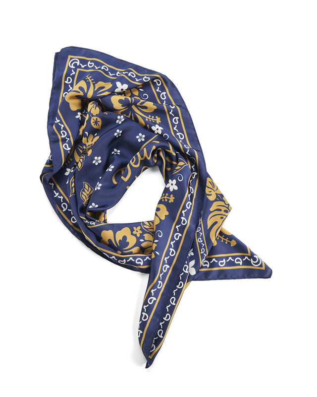 Oahu Large Scarf - Navy-Sandglow