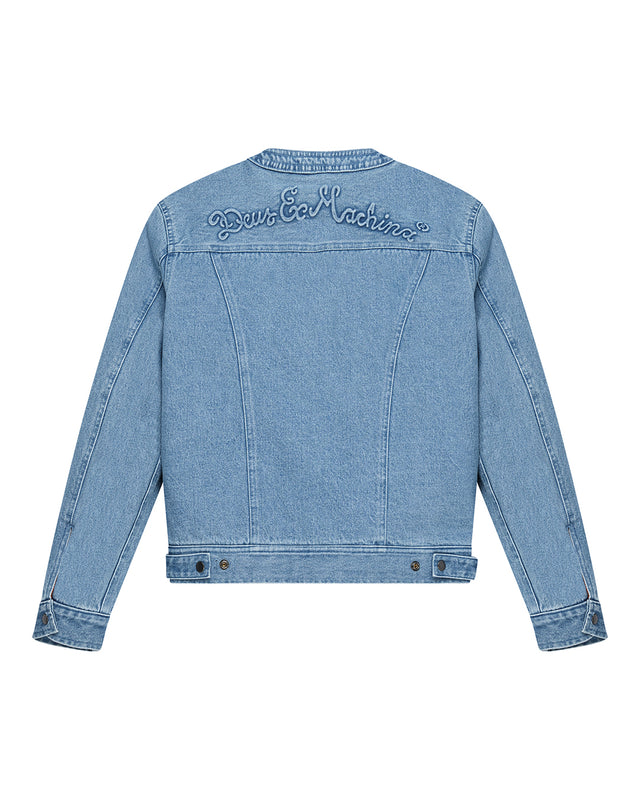Br 163 Reversible Denim Jacket - Indigo-Rust