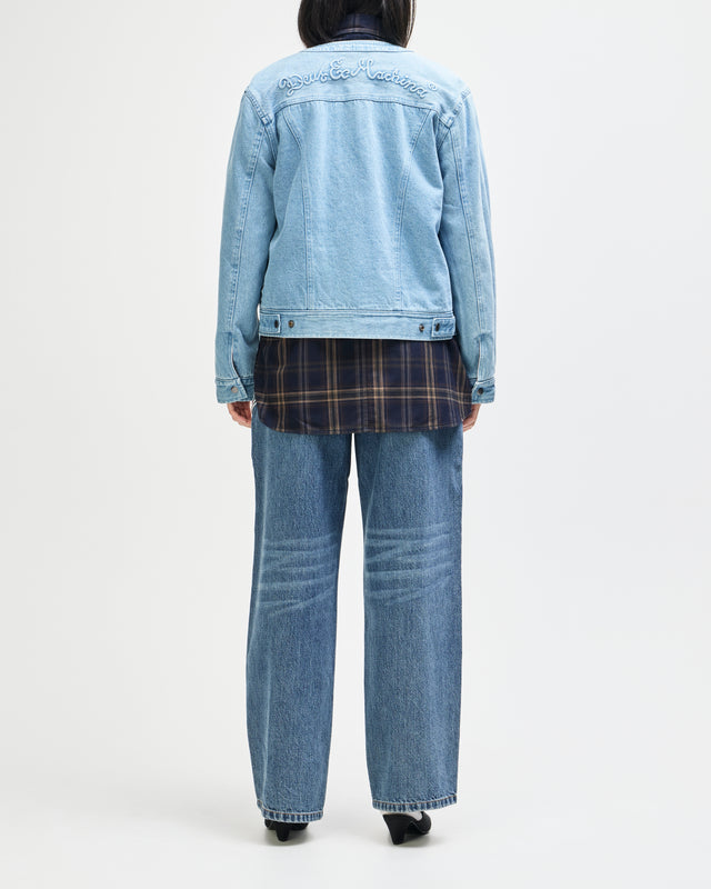 Br 163 Reversible Denim Jacket - Indigo-Rust