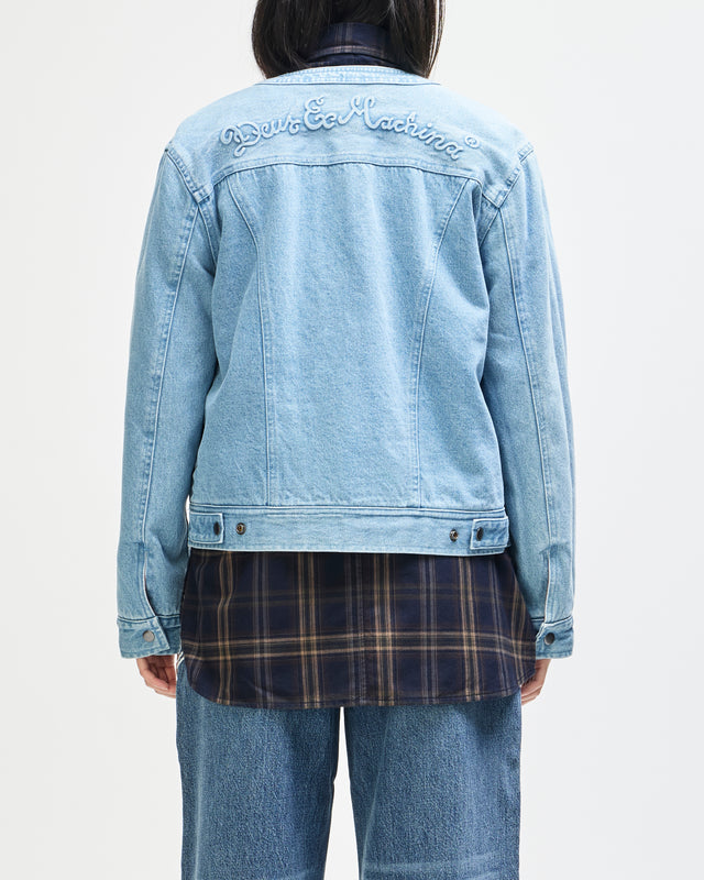 Br 163 Reversible Denim Jacket - Indigo-Rust