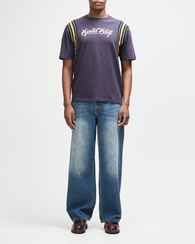 Speed Shop OS Tee - Baritone Blue