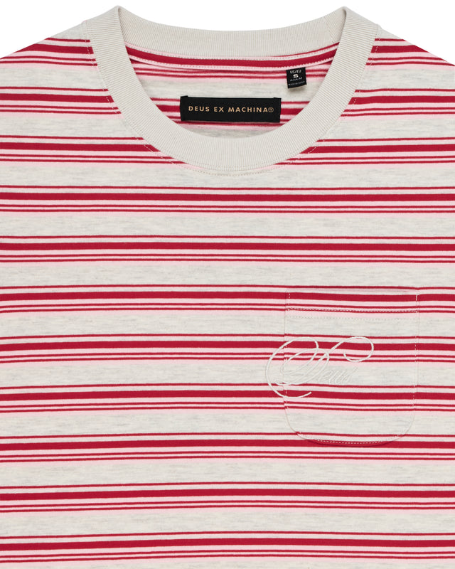 Pierre Stripe Tee - Red Stripe