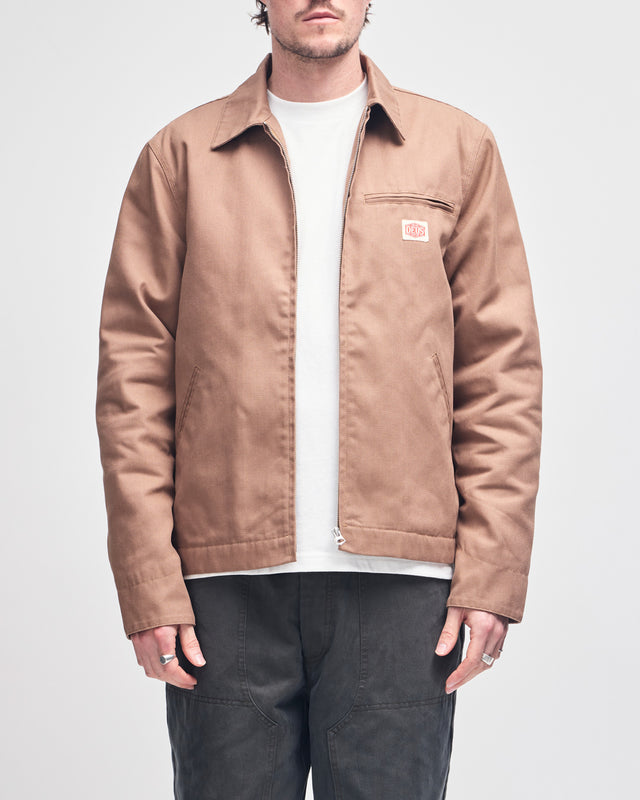 Vista Padded Work Jacket - Camel Brown