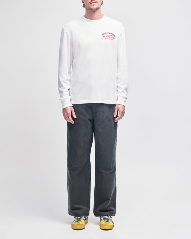 Horus Ls Tee - Vintage White