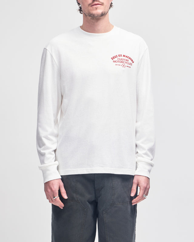 Horus Ls Tee - Vintage White