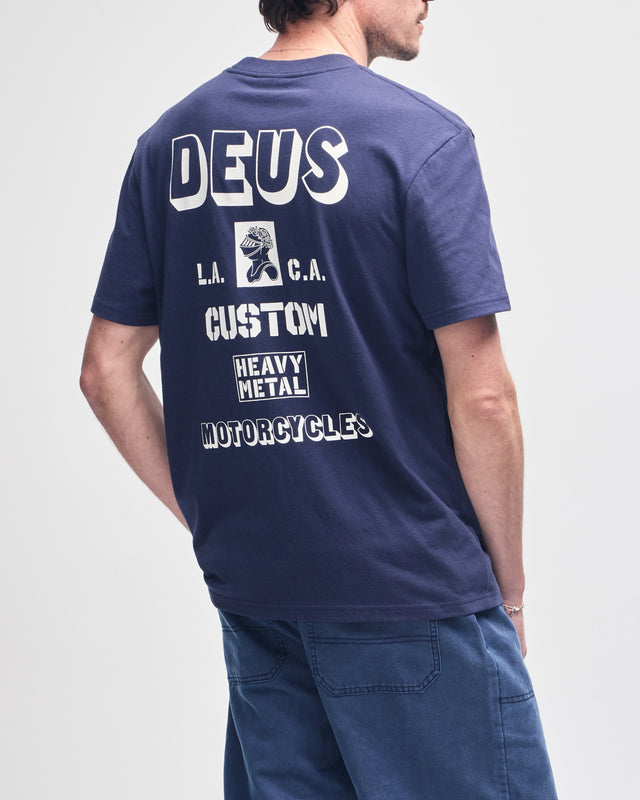 Heavy Metal Tee - Navy