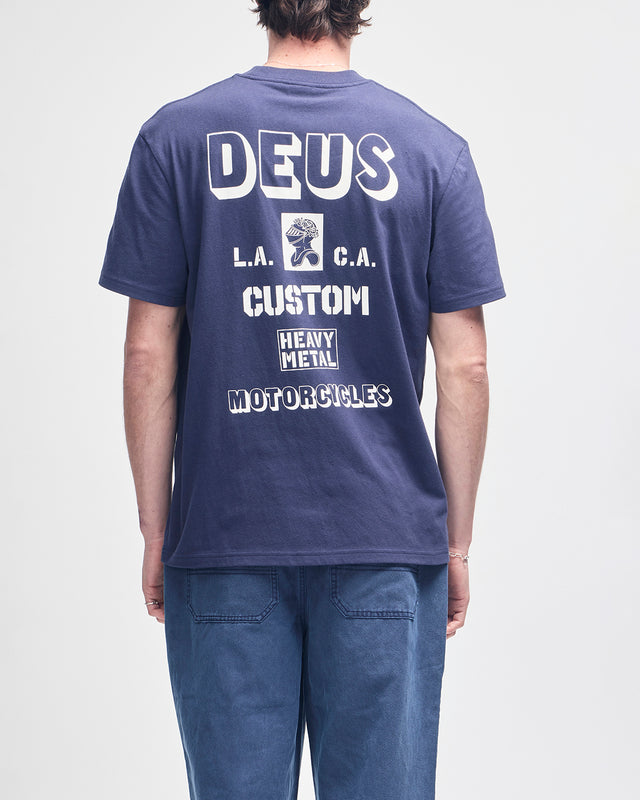 Heavy Metal Tee - Navy