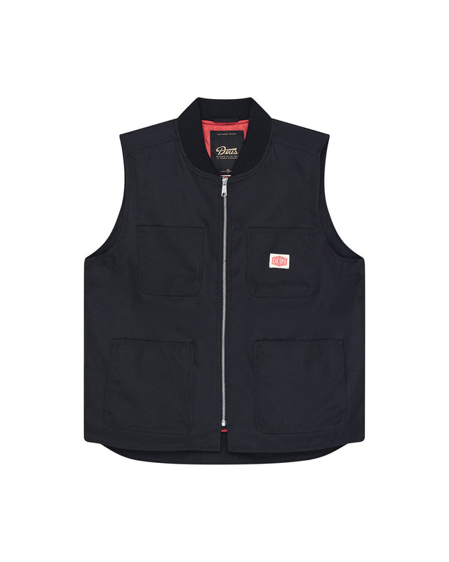 Irving Padded Vest - Black