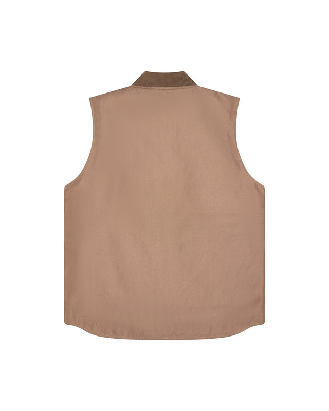 Irving Padded Vest - Camel Brown