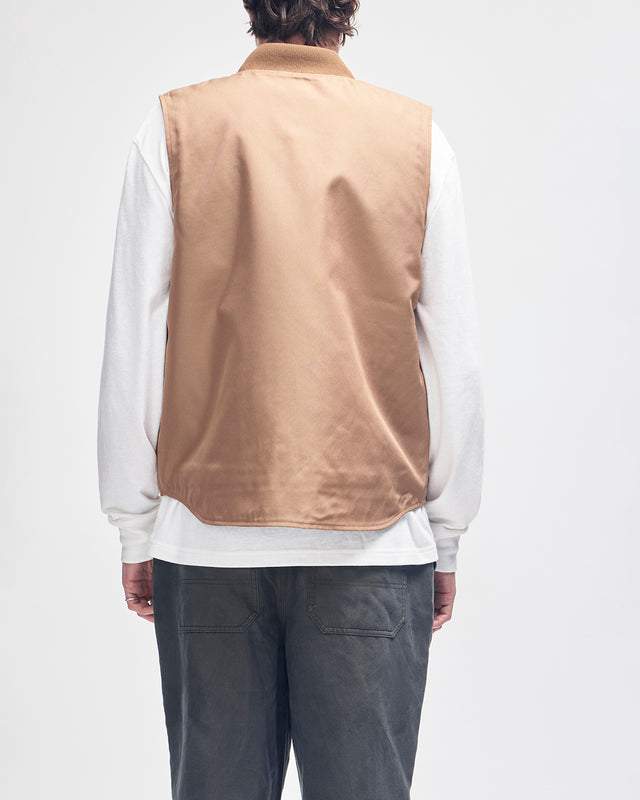 Irving Padded Vest - Camel Brown