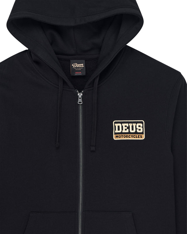 Stockton Zip Hoodie - Black
