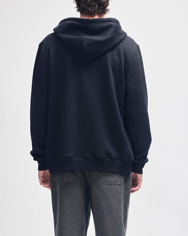 Stockton Zip Hoodie - Black