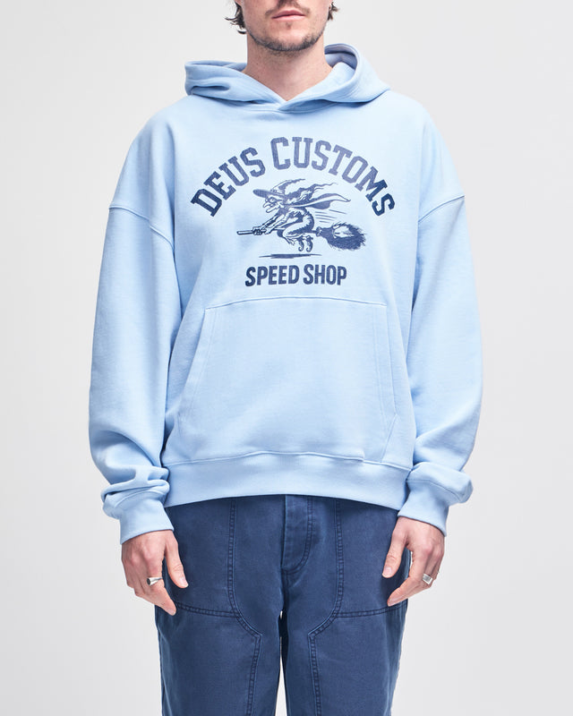 Oil & Rubble Hoodie - Cerulean Blue
