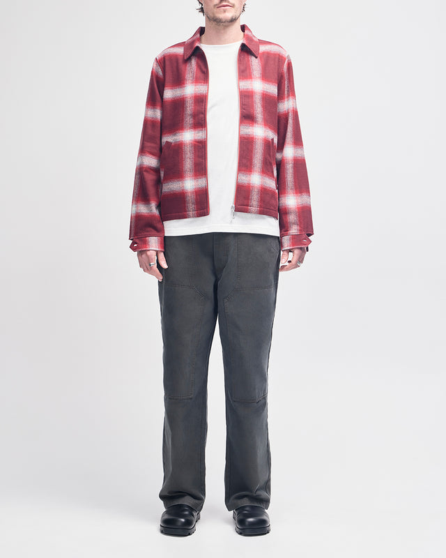 Frances Checkered Jacket - Ruby Red Check
