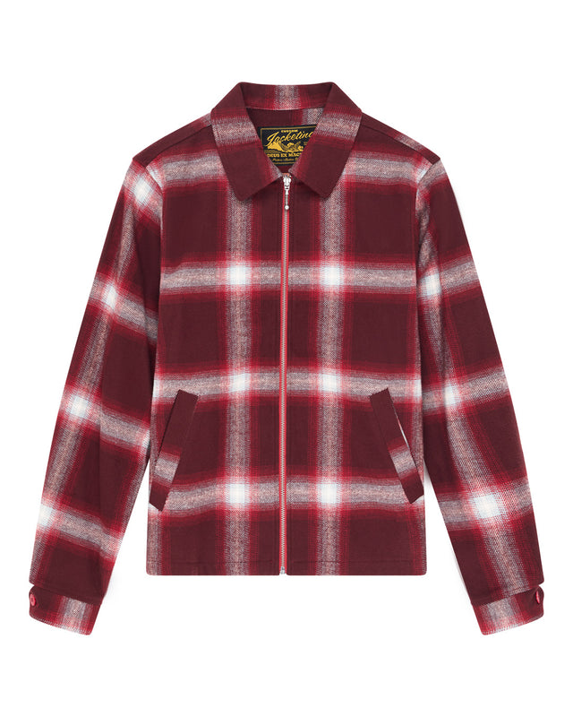 Frances Checkered Jacket - Ruby Red Check