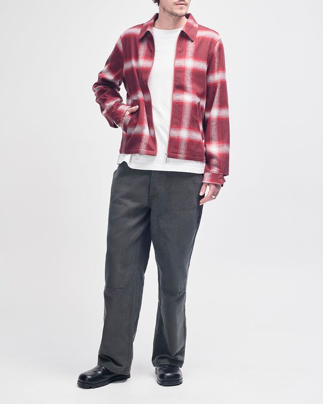 Frances Checkered Jacket - Ruby Red Check