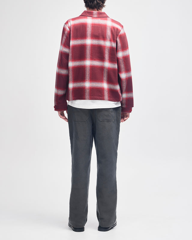 Frances Checkered Jacket - Ruby Red Check