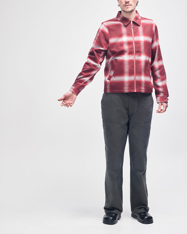 Frances Checkered Jacket - Ruby Red Check