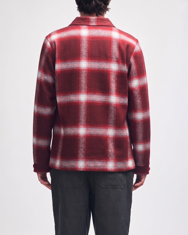 Frances Checkered Jacket - Ruby Red Check