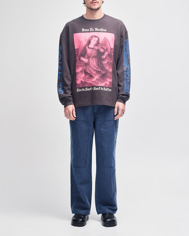 Swell Maps Os Ls Tee - Anthracite