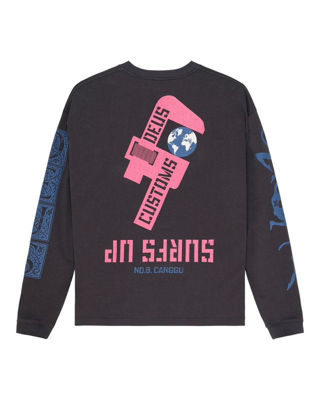 Swell Maps Os Ls Tee - Anthracite