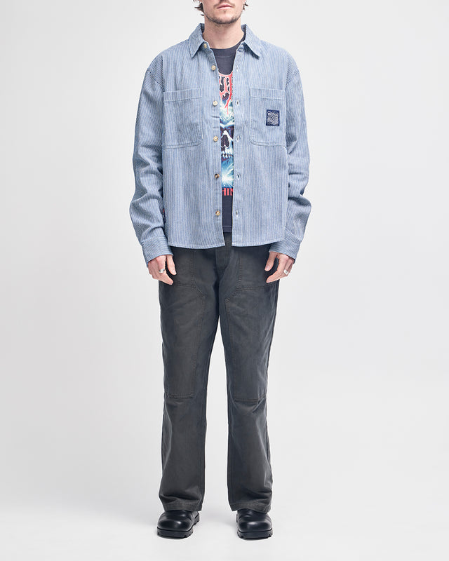 Hypernight Ls Shirt - Indigo Stripe