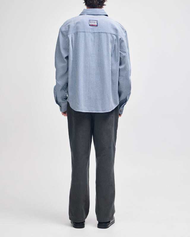 Hypernight Ls Shirt - Indigo Stripe