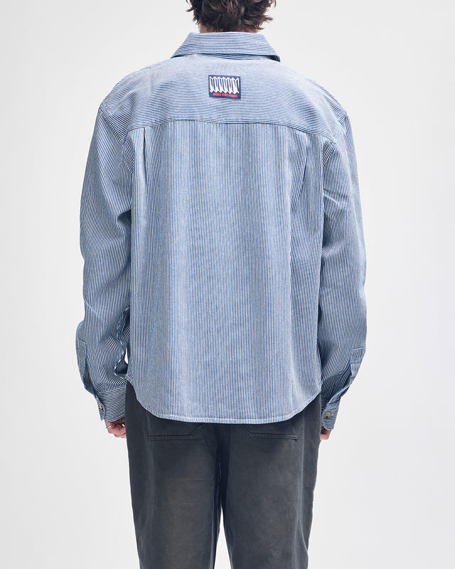 Hypernight Ls Shirt - Indigo Stripe