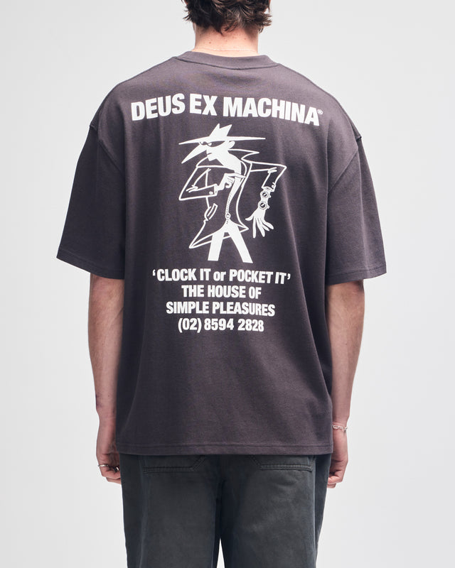 Clock It Os Tee - Anthracite
