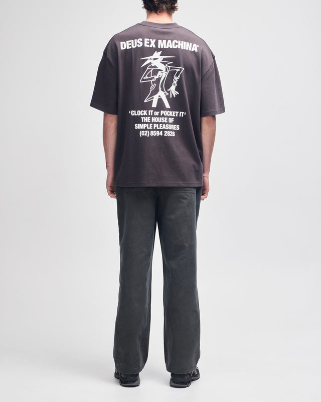 Clock It Os Tee - Anthracite
