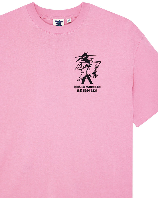 Clock It Os Tee - Prism Pink