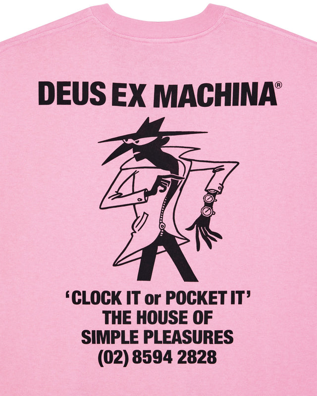 Clock It Os Tee - Prism Pink