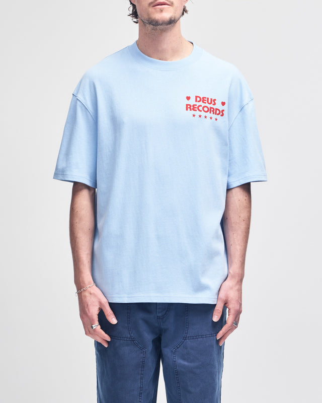 Major Chord Os Tee - Cerulean Blue