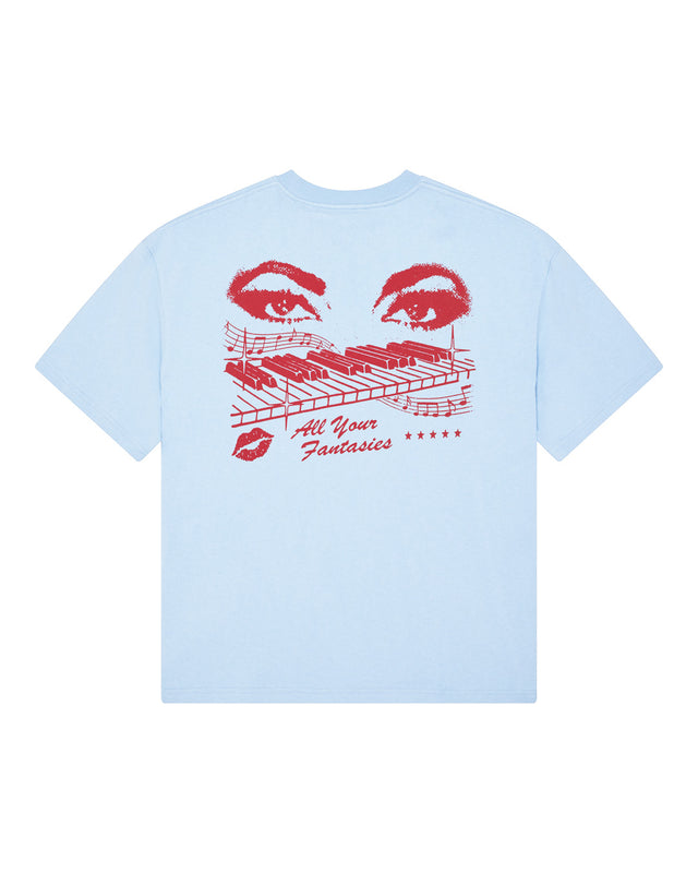 Major Chord Os Tee - Cerulean Blue