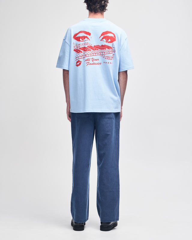 Major Chord Os Tee - Cerulean Blue