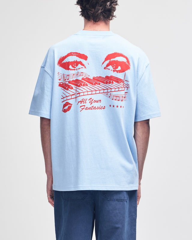 Major Chord Os Tee - Cerulean Blue