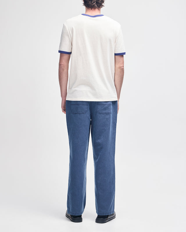 Power! Ringer Tee - Dirty White