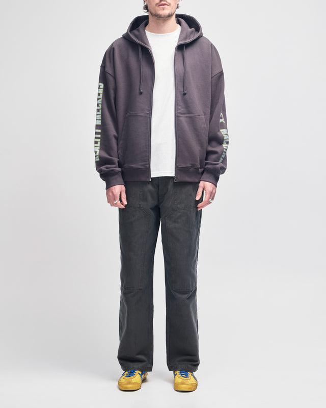 Further Out Zip Hoodie - Anthracite