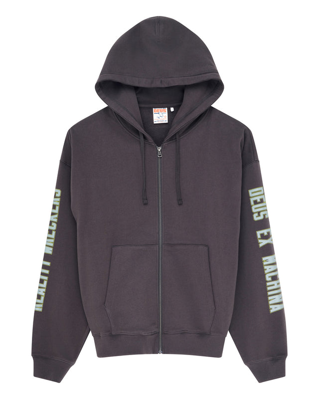 Further Out Zip Hoodie - Anthracite