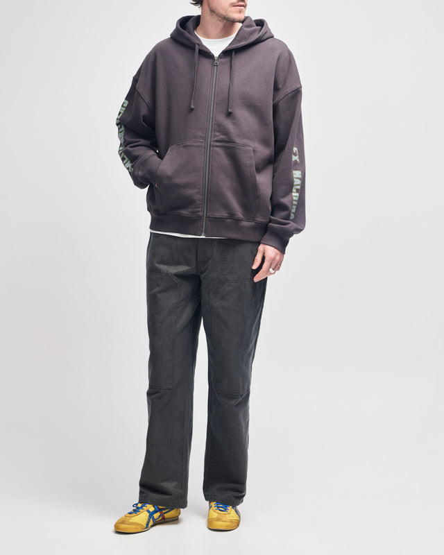 Further Out Zip Hoodie - Anthracite