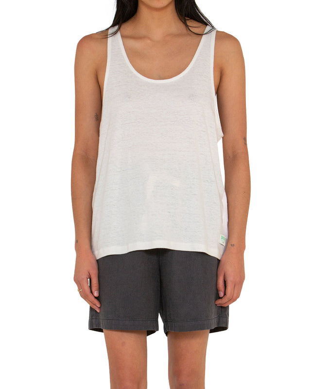Waverley Tank (Oversized Fit) - Dirty White
