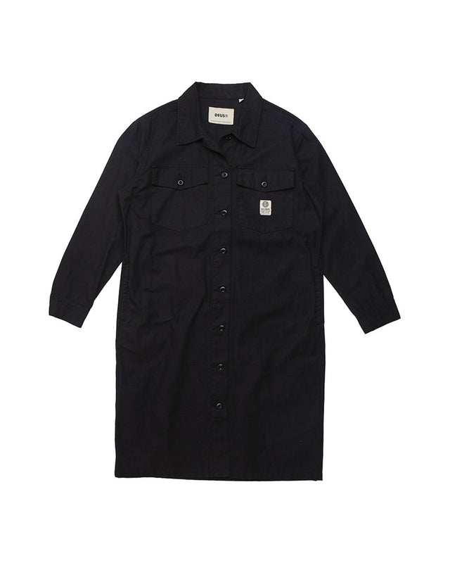 Workwear Dress (Relaxed Fit) - Black