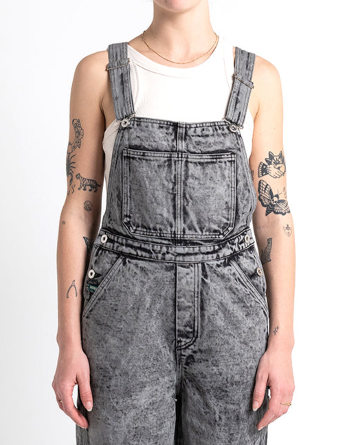 Jewlie Coverall - Black Acid Stonewash