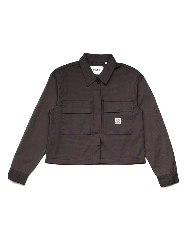 Cropped BDU Shirt - Anthracite