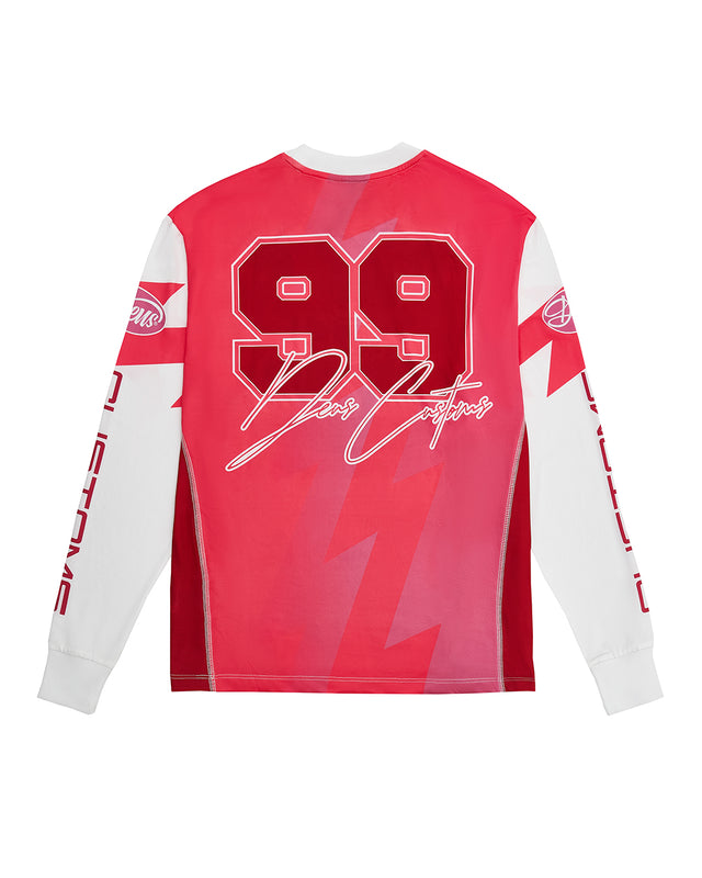 Thunder LS Moto Top - Cherry