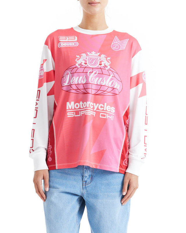 Thunder LS Moto Top - Cherry